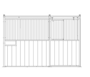 Pferdeboxenvoderfront Standard