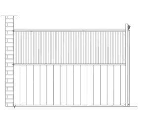Pferdeboxentrennwand Standard